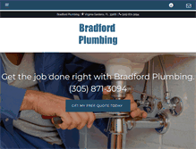 Tablet Screenshot of plumbermiamiflorida.com